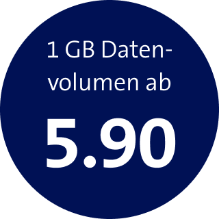 1 GB Datenvolumen ab 5.90