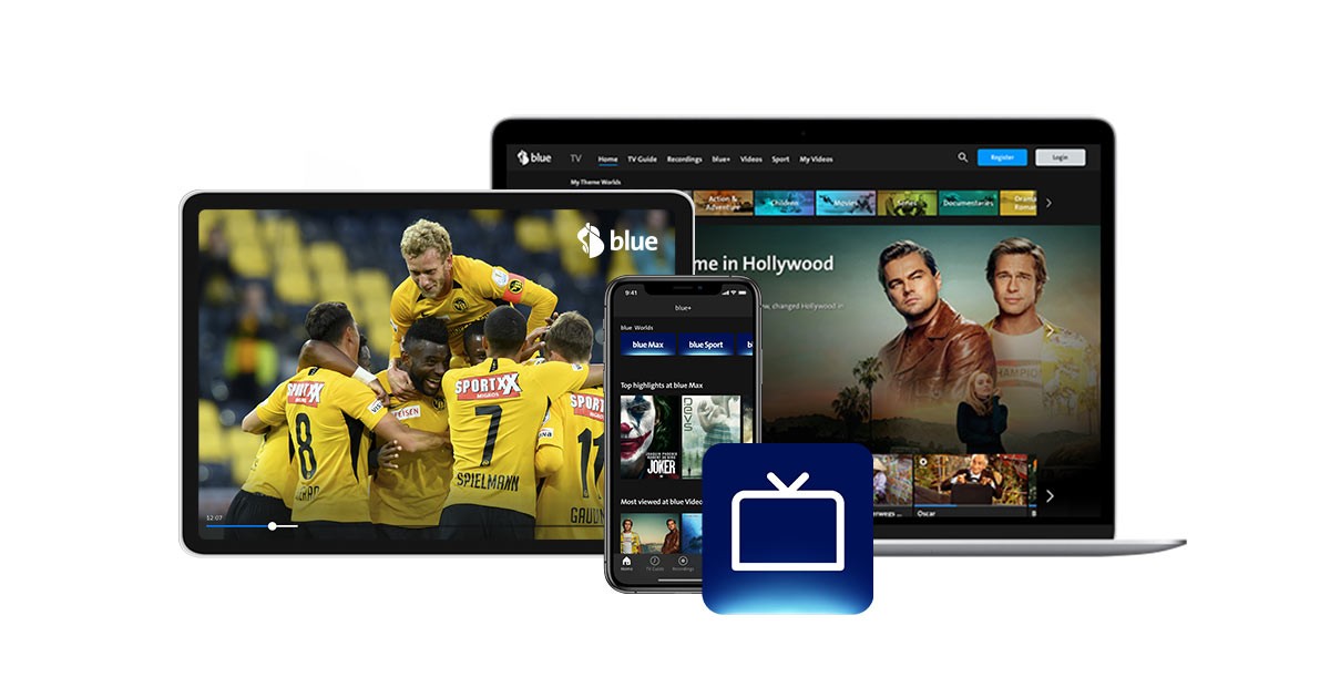 blue TV App (formerly TV Air) on PC, tablet and mobile