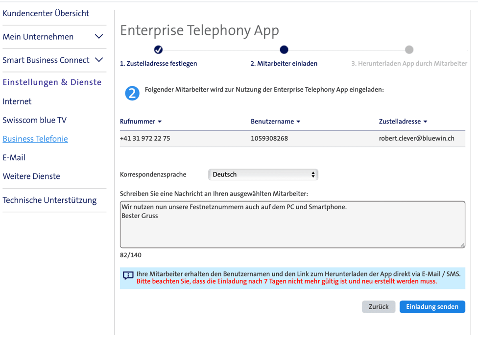 Enterprise Telephony einrichten/nutzen - Hilfe | Swisscom